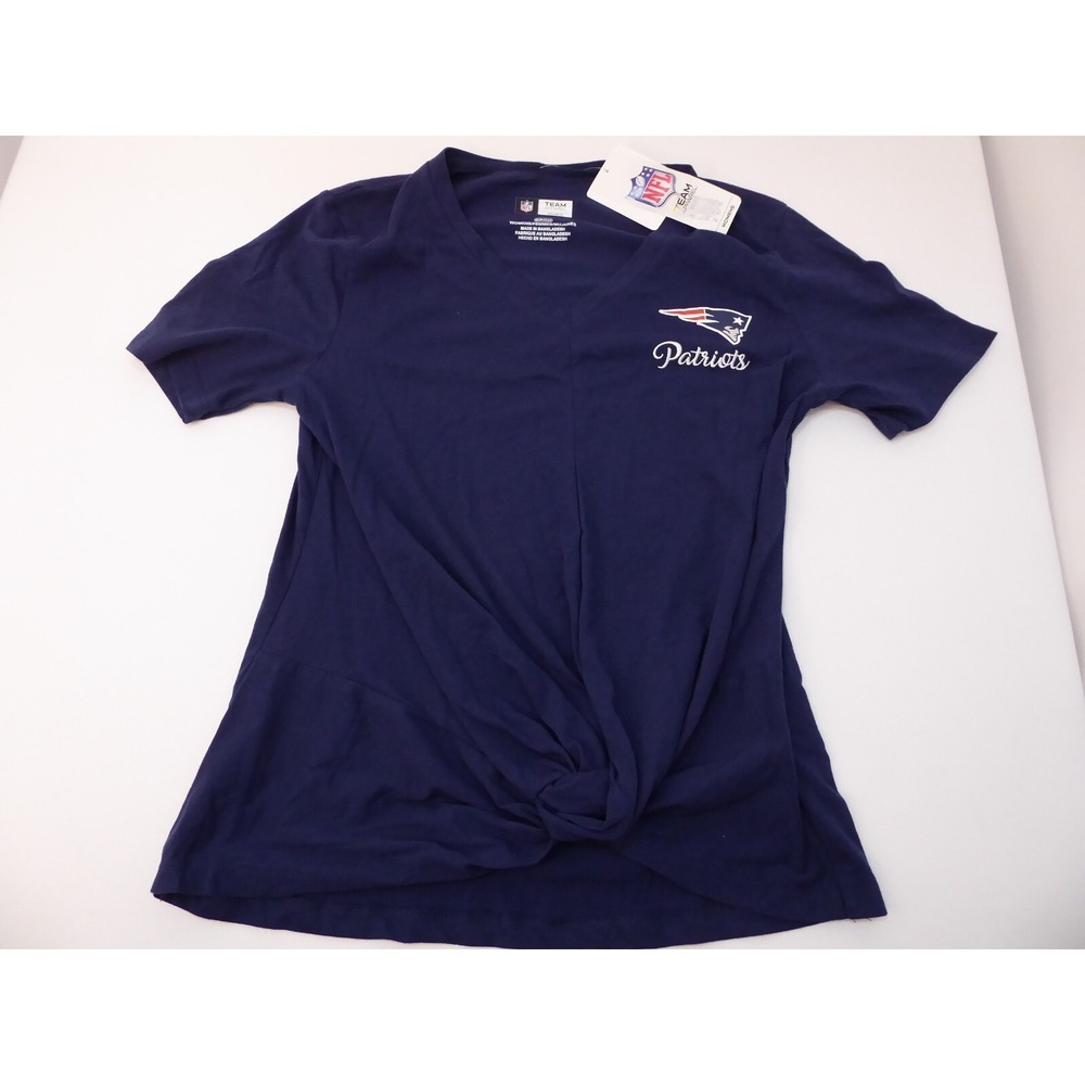 NWT Team Apparel Women's New England Patriots Twist Knot T Shirt Small